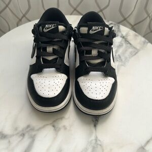 Kids Nike Dunks, Black and White, Size 13 C